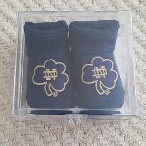 NWT Notre Dame Baby booties